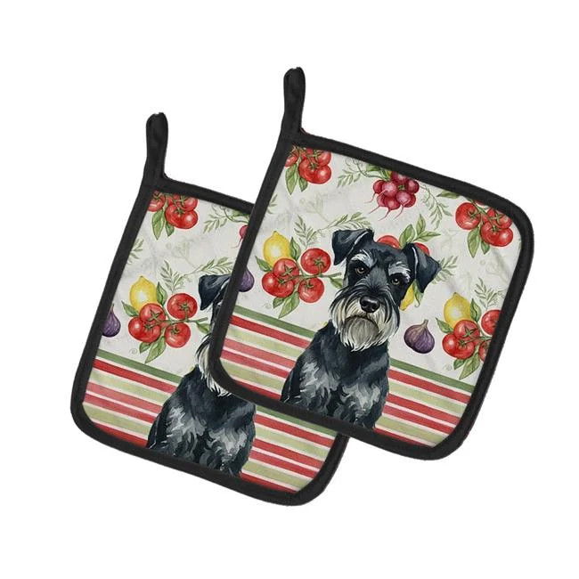 Carolines Treasures WDK8432PTHD Unisex Adult Standard Schnauzer Vegetables Po...
