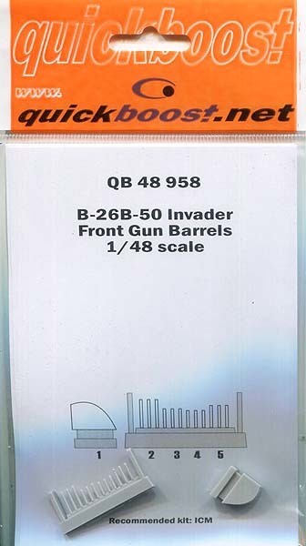 Quick Boost 48958 1/48 B-26B-50 Invader Nose Barrel (for ICM)