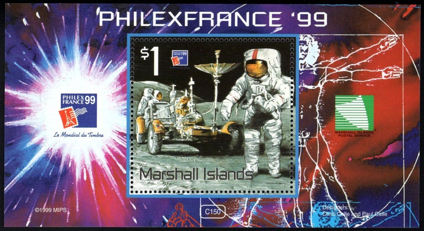 Marshall Islands 1999 MNH MS, Philexfrance, Space, Astronauts