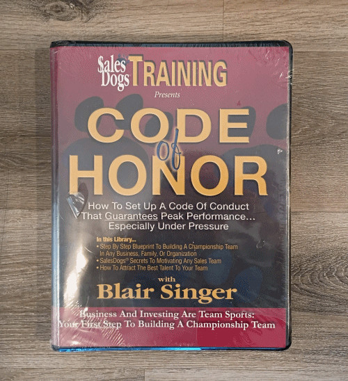 "Code Of Honor" Blair Singer Sales Dog Training Series NEW SEALED