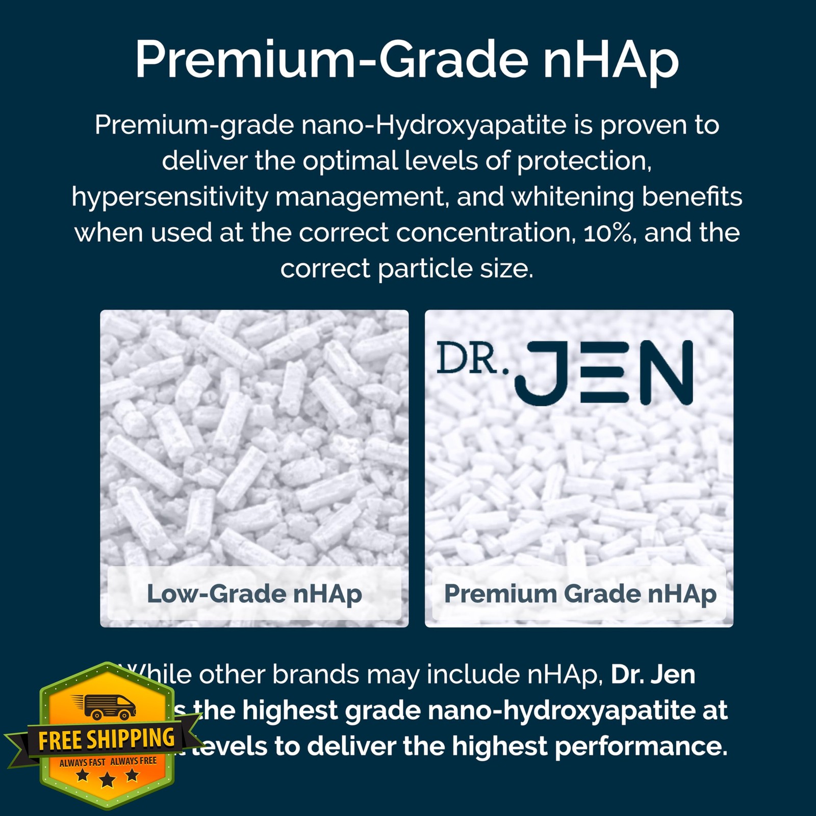 Dr Jen 10% Nano Hydroxyapatite Toothpaste Strawberry Fluoride Free