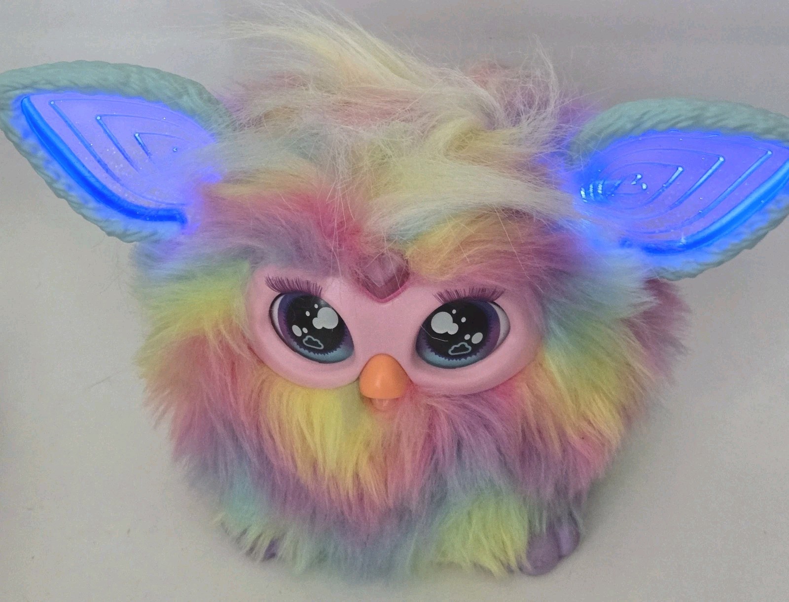 Furby Connect Rainbow Interactive Plush Toy LED Light Up Ears Works Hasbro
