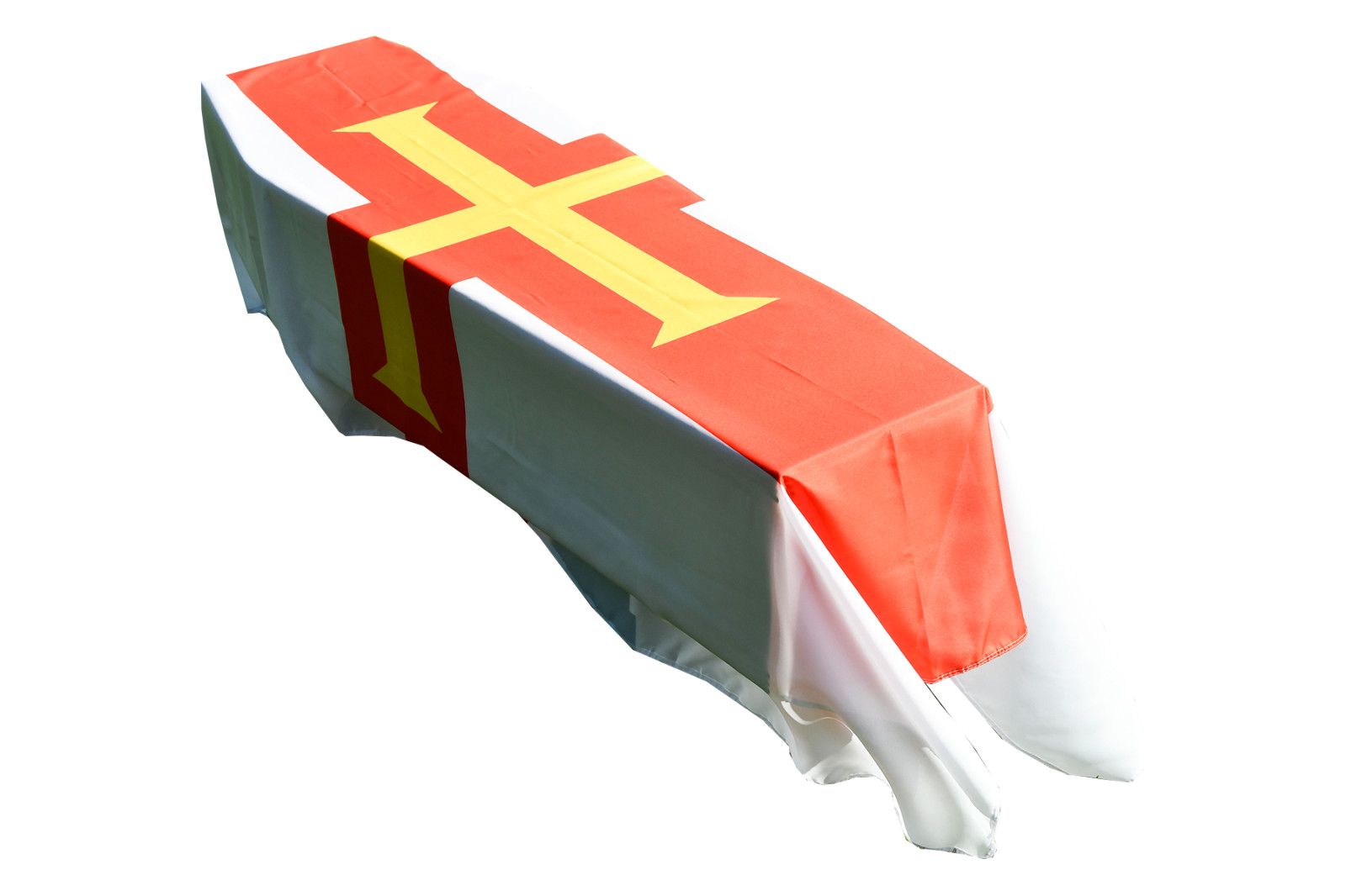 Guernsey Flag Coffin Drape - Quick Dispatch