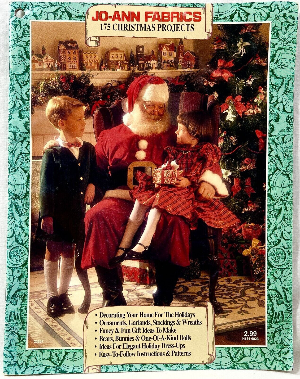 1990s Jo-Ann Fabrics 175 Christmas Projects Pattern Book Dolls Ornaments+ 12048