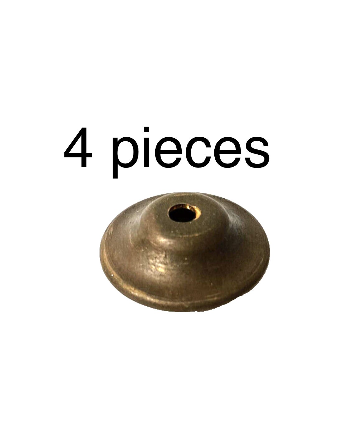 4 ROD  END  B10 SPACER  small solid hollow Brass BED spindles long vintage style