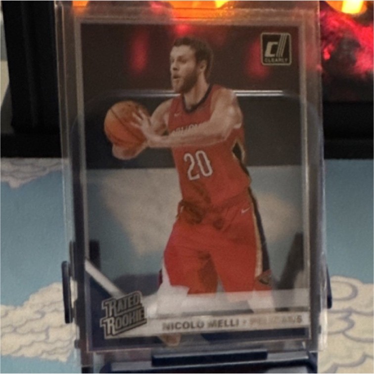 Panini Clearly Donruss Rated Rookie - Nicolo Melli #97 Pelicans Basketball