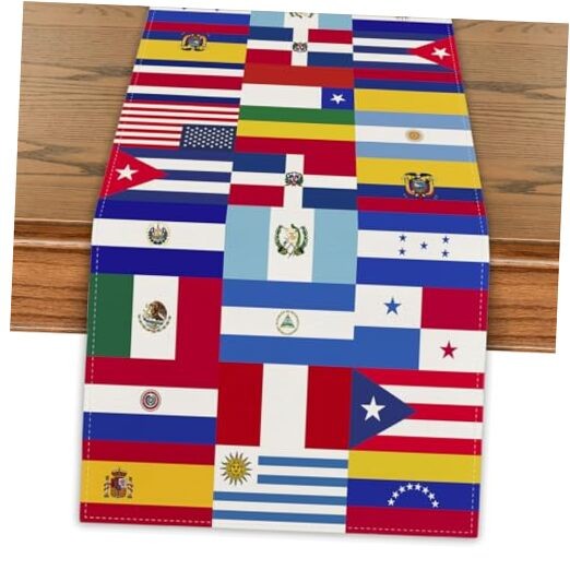 Hispanic Heritage Month Decorations Latin American Table Runner Spanish 