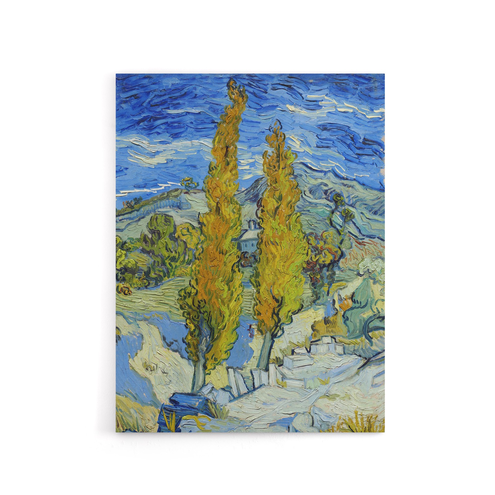 The Poplars at Saint Remy Van Gogh Vintage Canvas Wall Art Print