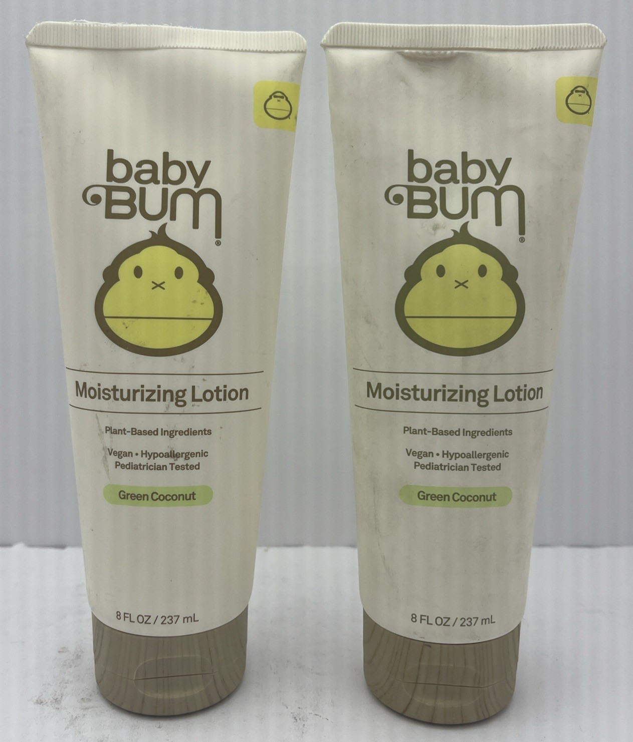 Baby Bum Moisturizing Lotion 8oz. Green Coconut natural fragrance. 2 Pack