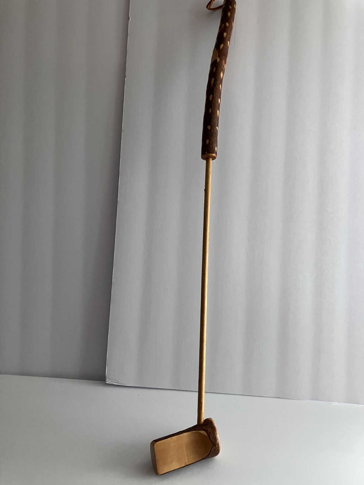 Handcarved Vintage Wooden Hobo Golf Club