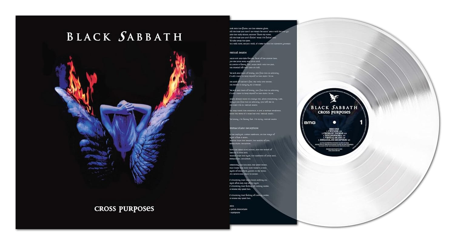 Black Sabbath: Cross Purposes LP, Ultra Clear Vinyle, Disponible Immédiatement