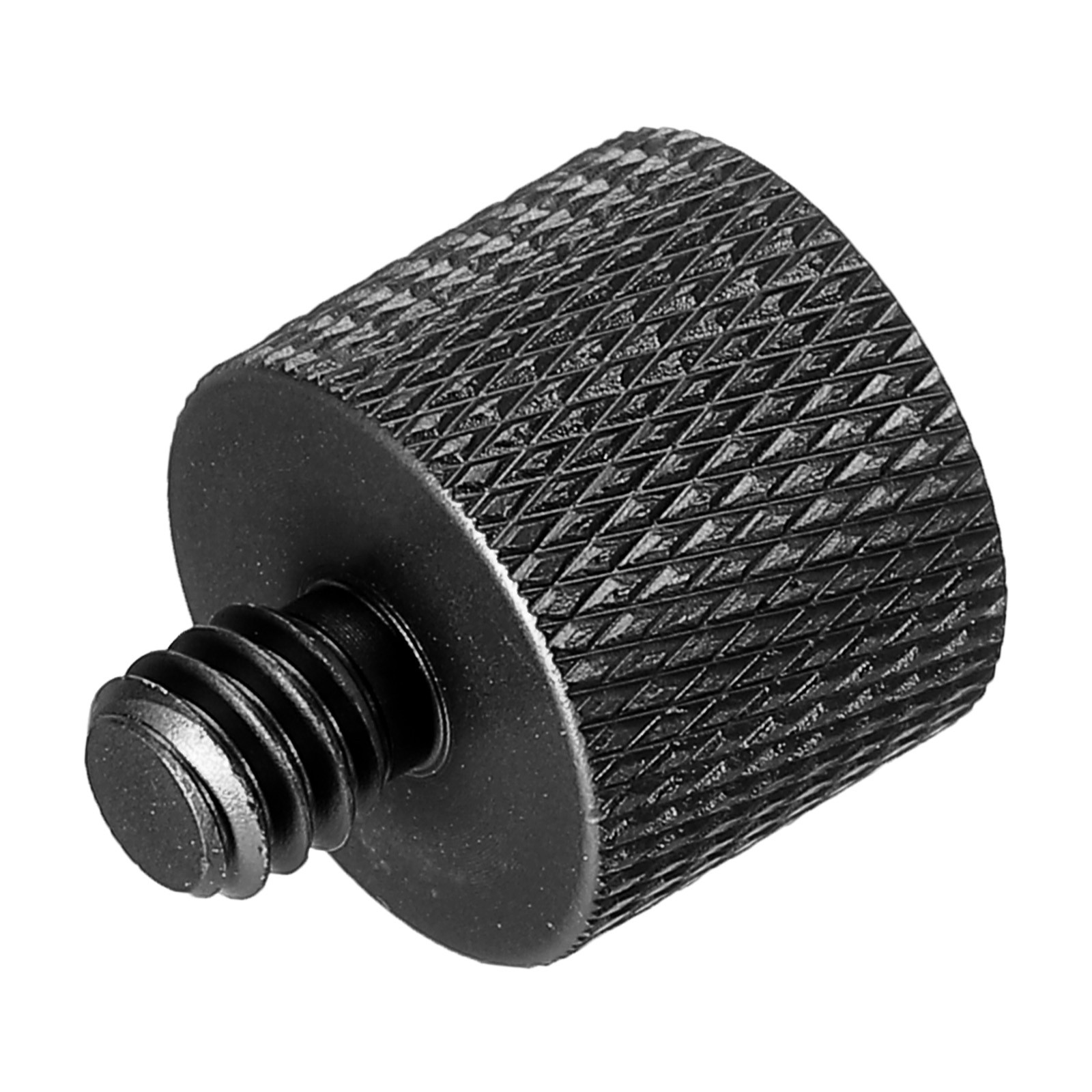 Mic Stand Adapter 3/8 Female x 1/4 Male Camera Screw Thread Adapter Black