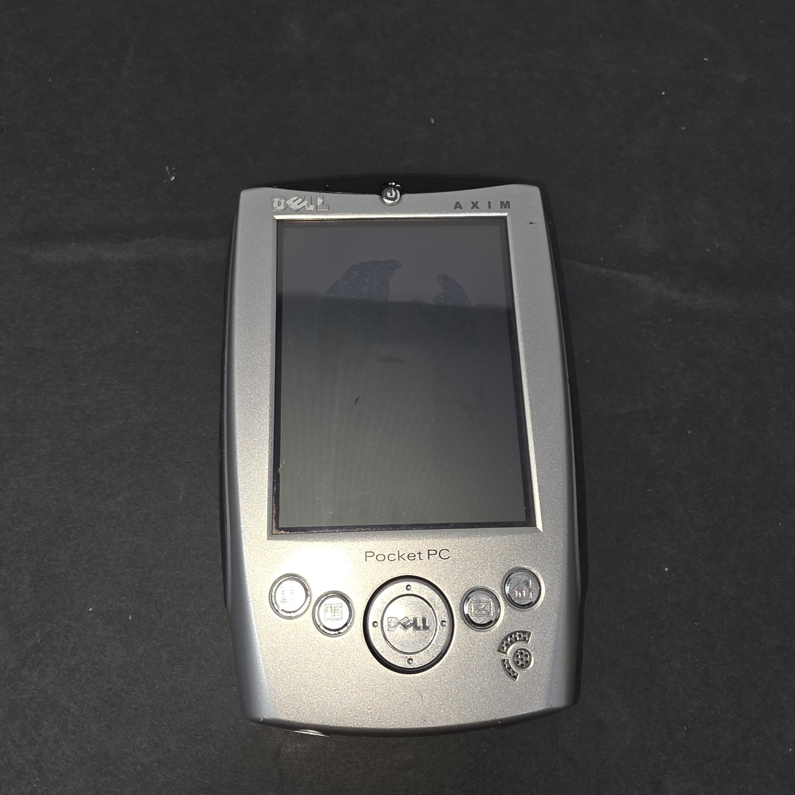Dell AXIM Silver PDA Palm Pilot Pocket PC UNTESTED Selling For Parts No Charger 