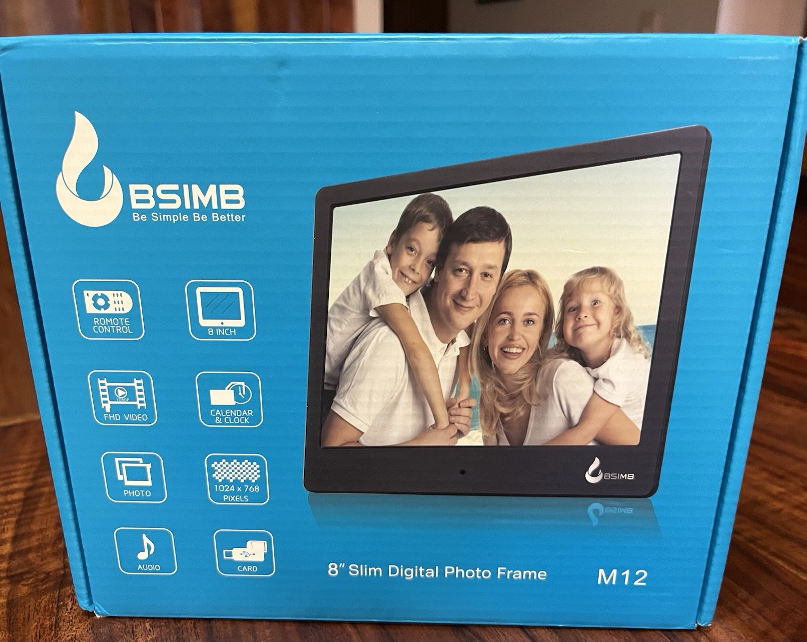 BSIMB M12 8” Slim Digital Photo Frame