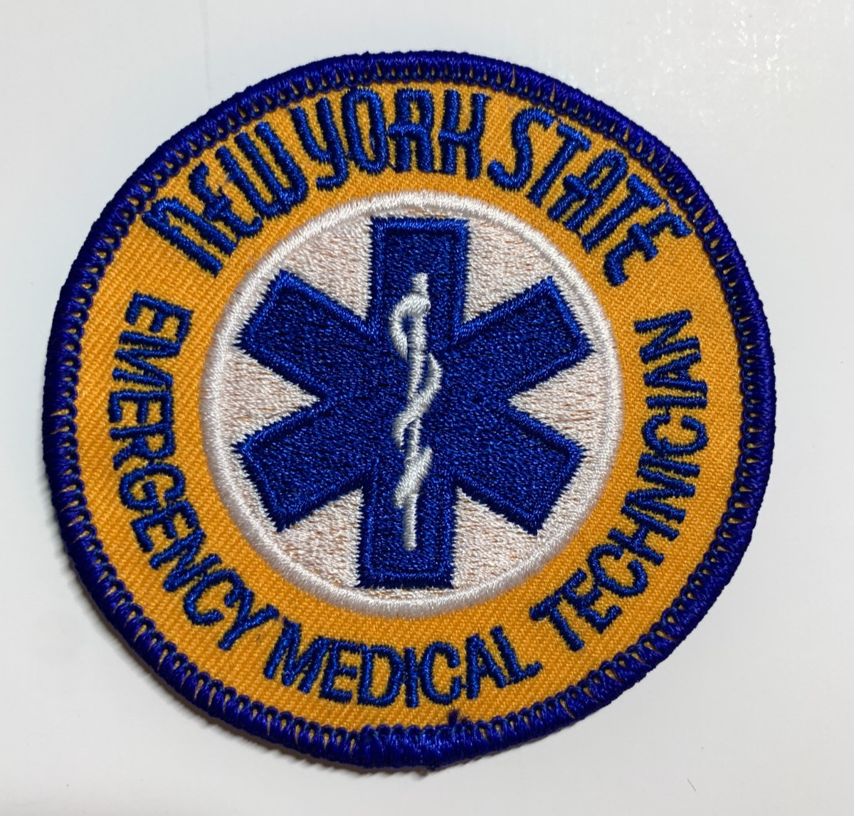 New York State Emergency Medical Technician NYS EMT EMS patch FREE SHIP!