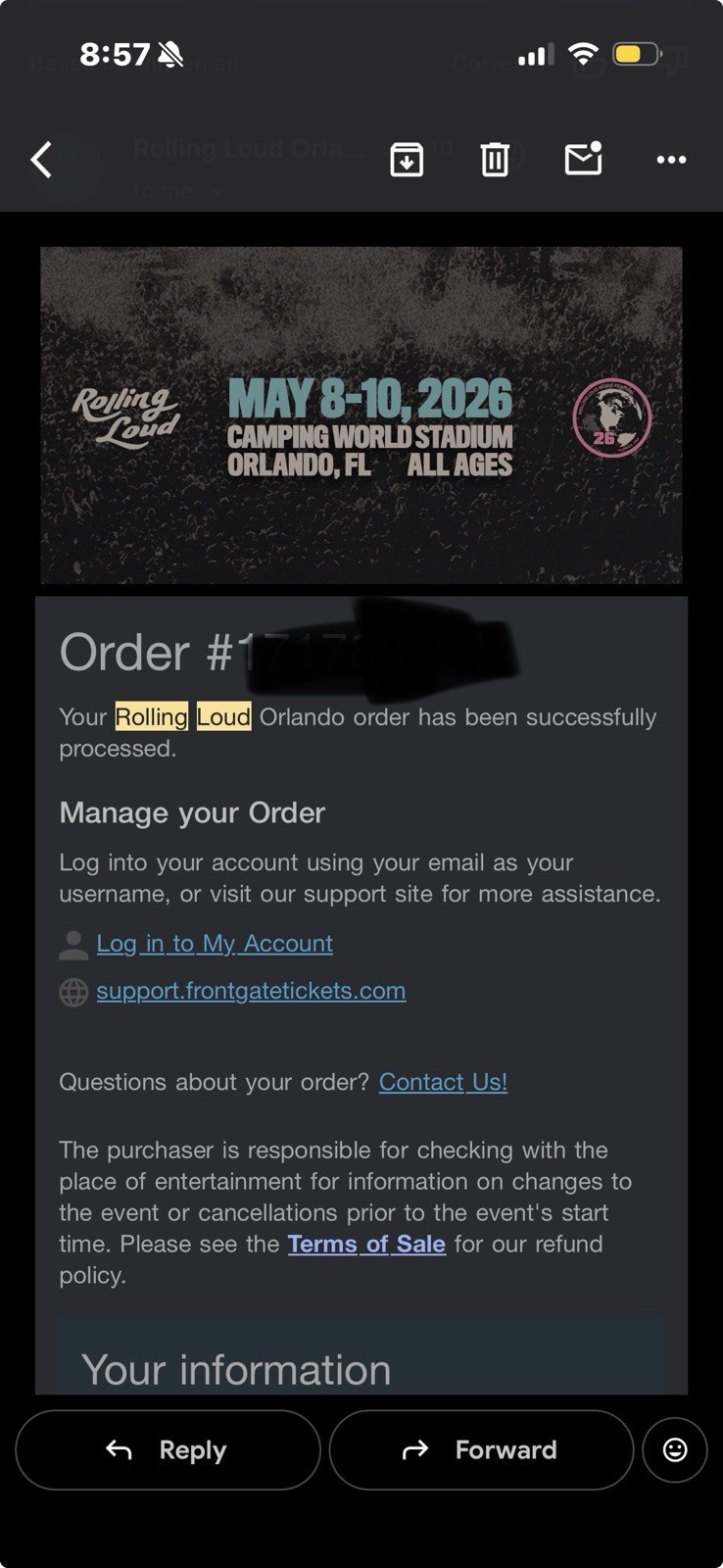 Rolling Loud Festival May 8-10, 2026 Camping World Stadium Orlando FL All Ages