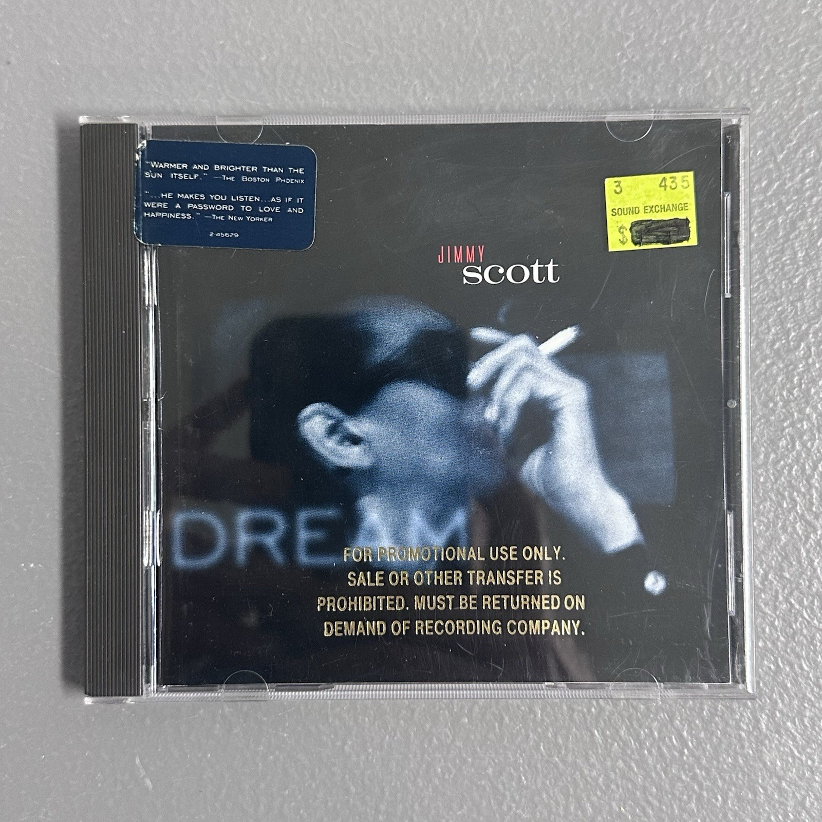 Jimmy Scott Dream 1994 Sire Warner Brothers CD Jazz Vocal Mitchell Froom PROMO