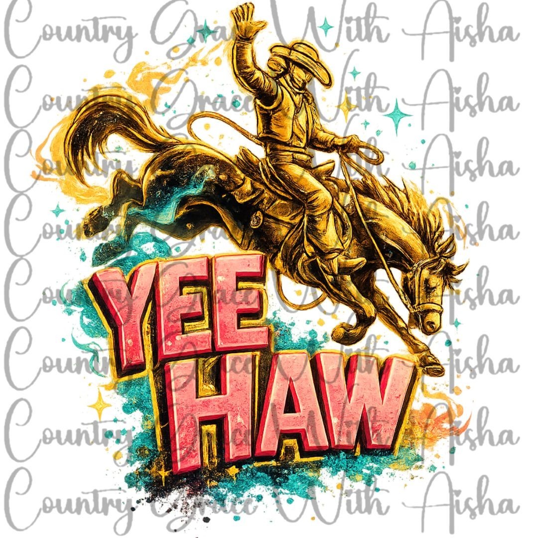 Sublimation Print Yee Haw Western Ready To Press Sublimation Transfer
