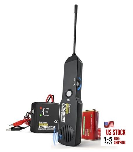 EM415Pro Wire Tracer Electrical Automotive Open & Short Finder With Battery, 6 