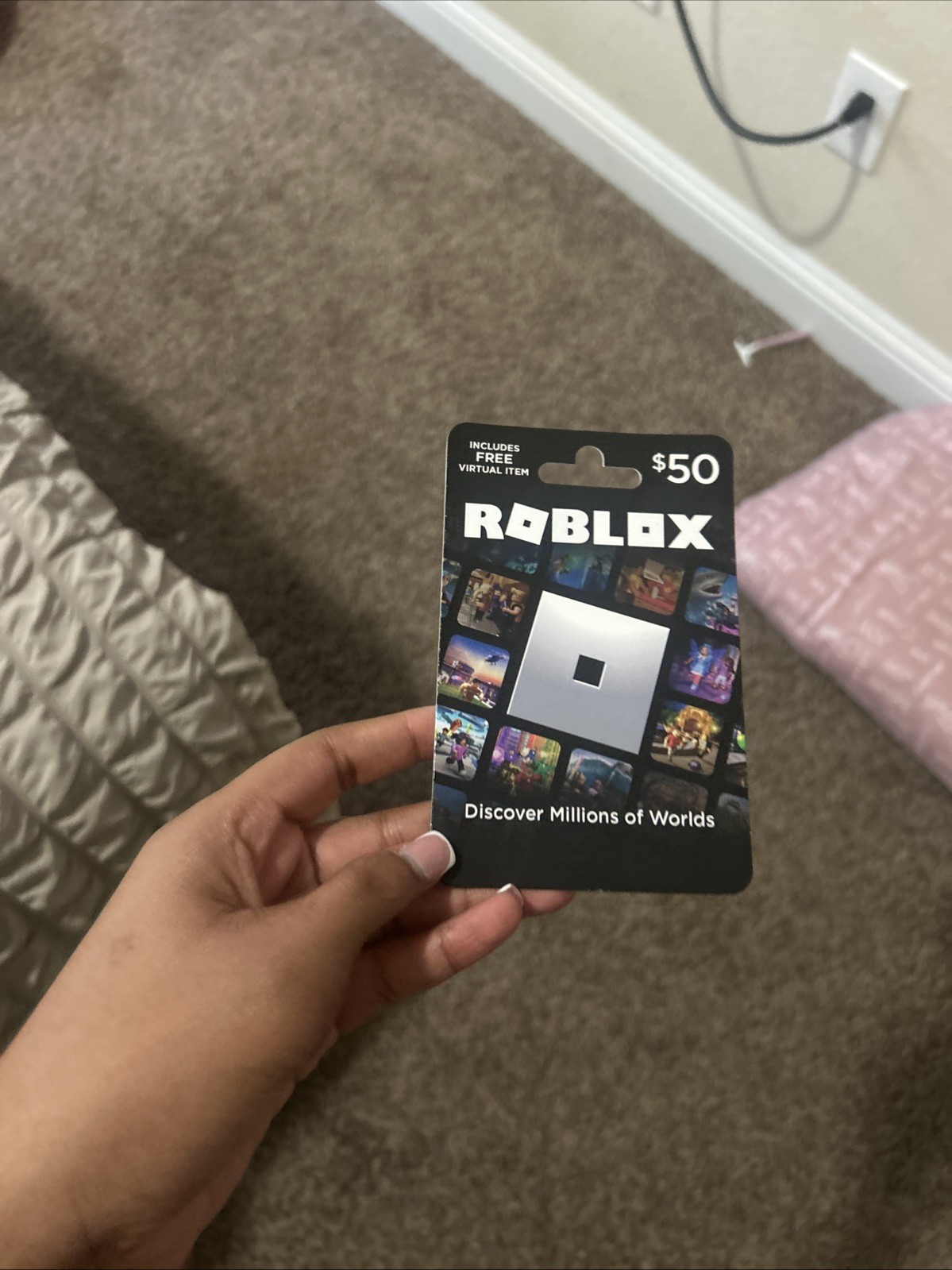 $50 Roblox gift card - unused