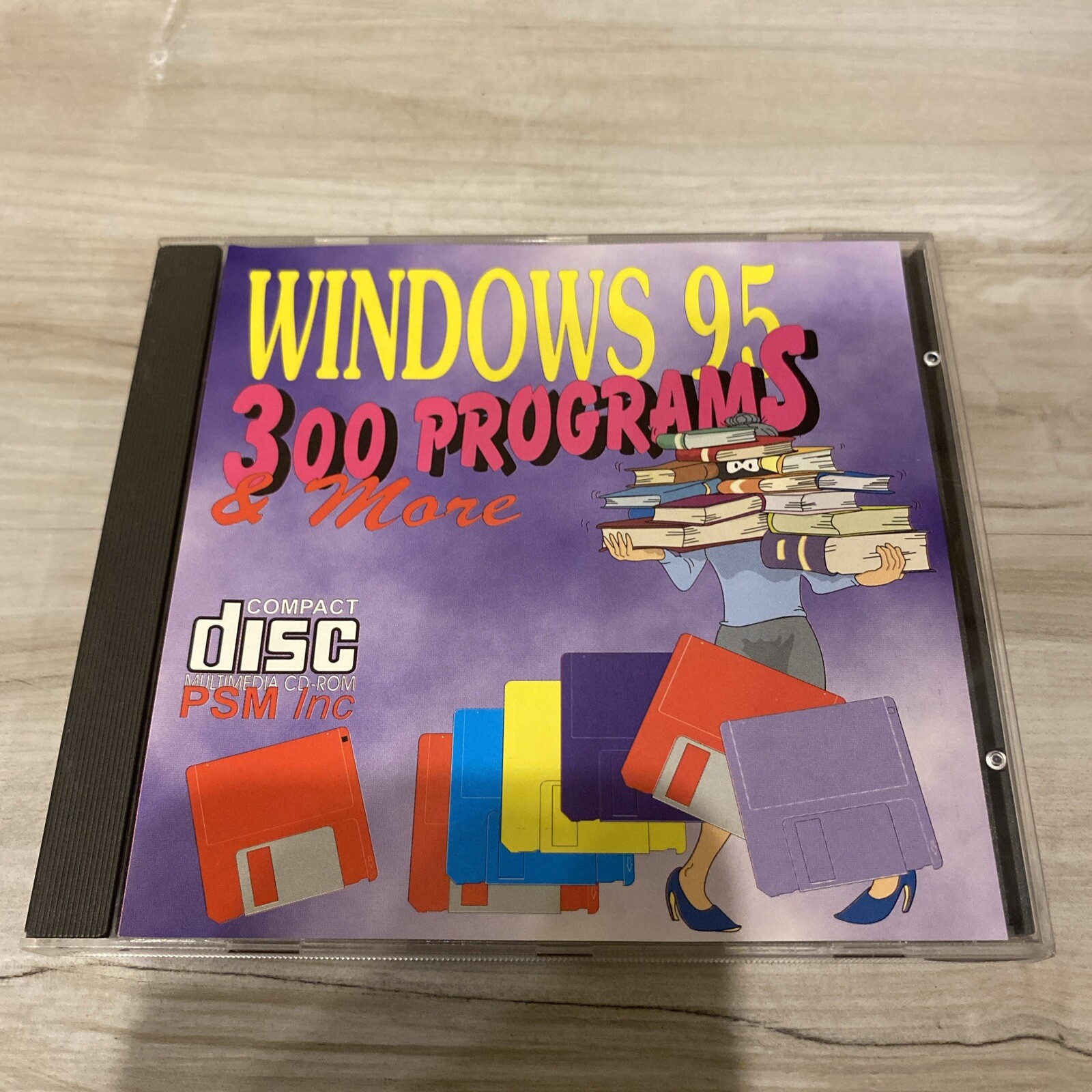 RARE WINDOWS 95 - 300 PROGRAMS CD- ROM Near Mint Collectible