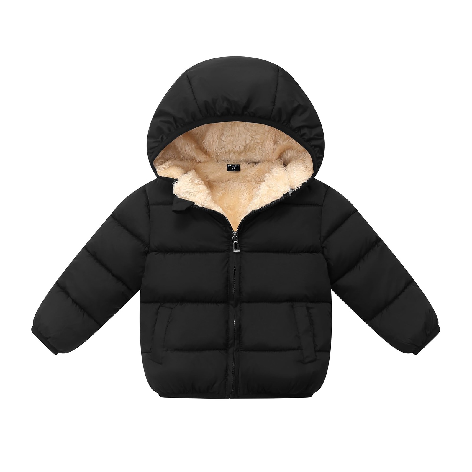 Toddler Baby Hooded Down Jacket Boys Girls Kids Thicken Warm Winter Coat Oute...