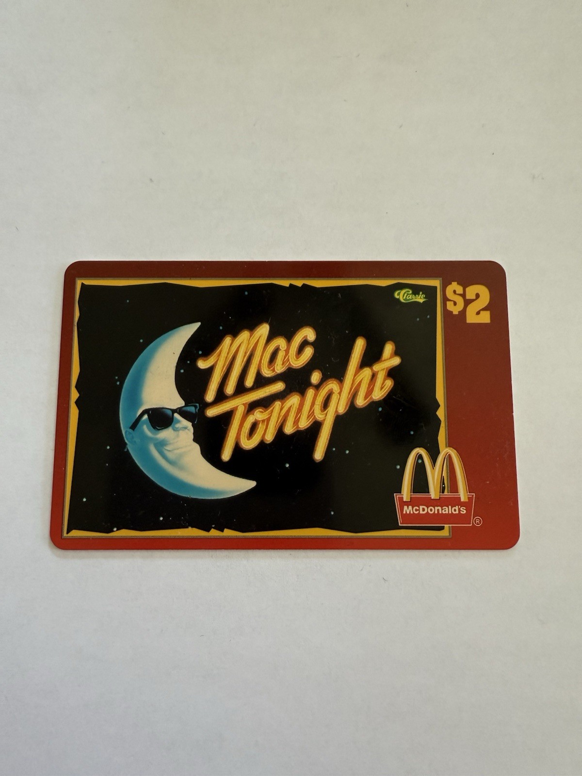 1996 Classic/Sprint McDonald's $2 Phone Card #37 of 50 Unscratched Unique