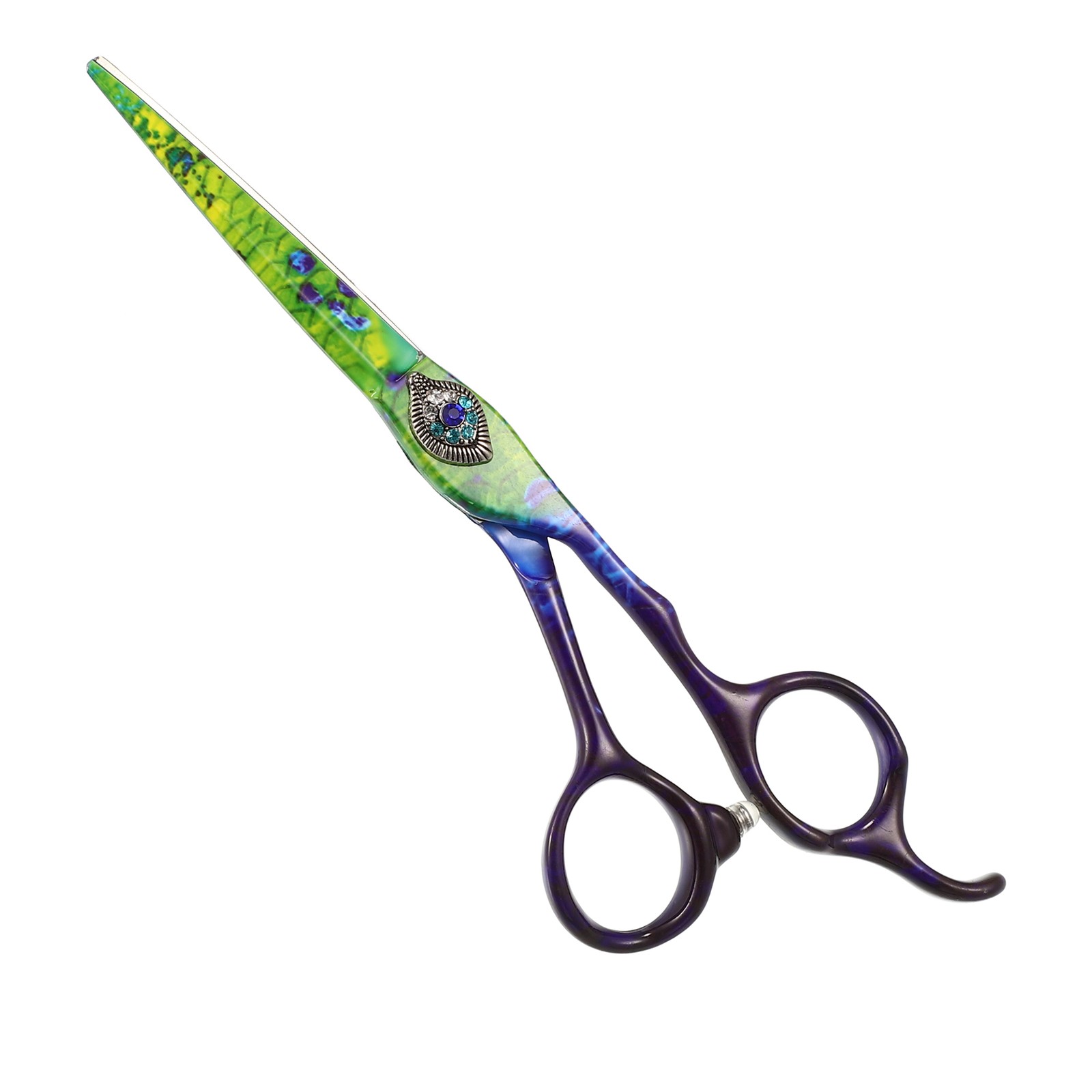 Hair Cutting Scissors Hair Scissors Razor Stainless Steel 17.5cm Long Multicolor