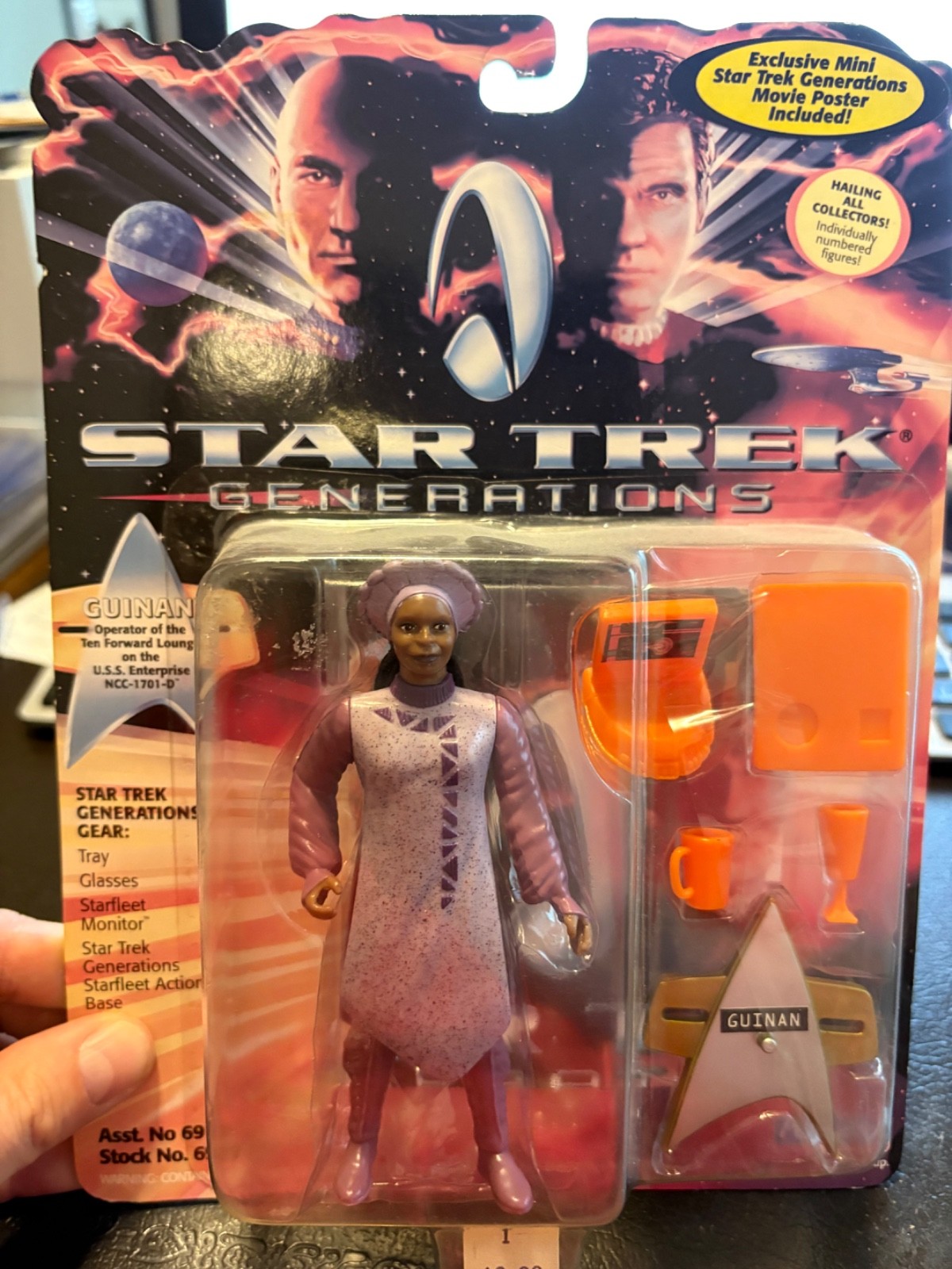 Vintage 1994 Star Trek Generations Guinan Figure
