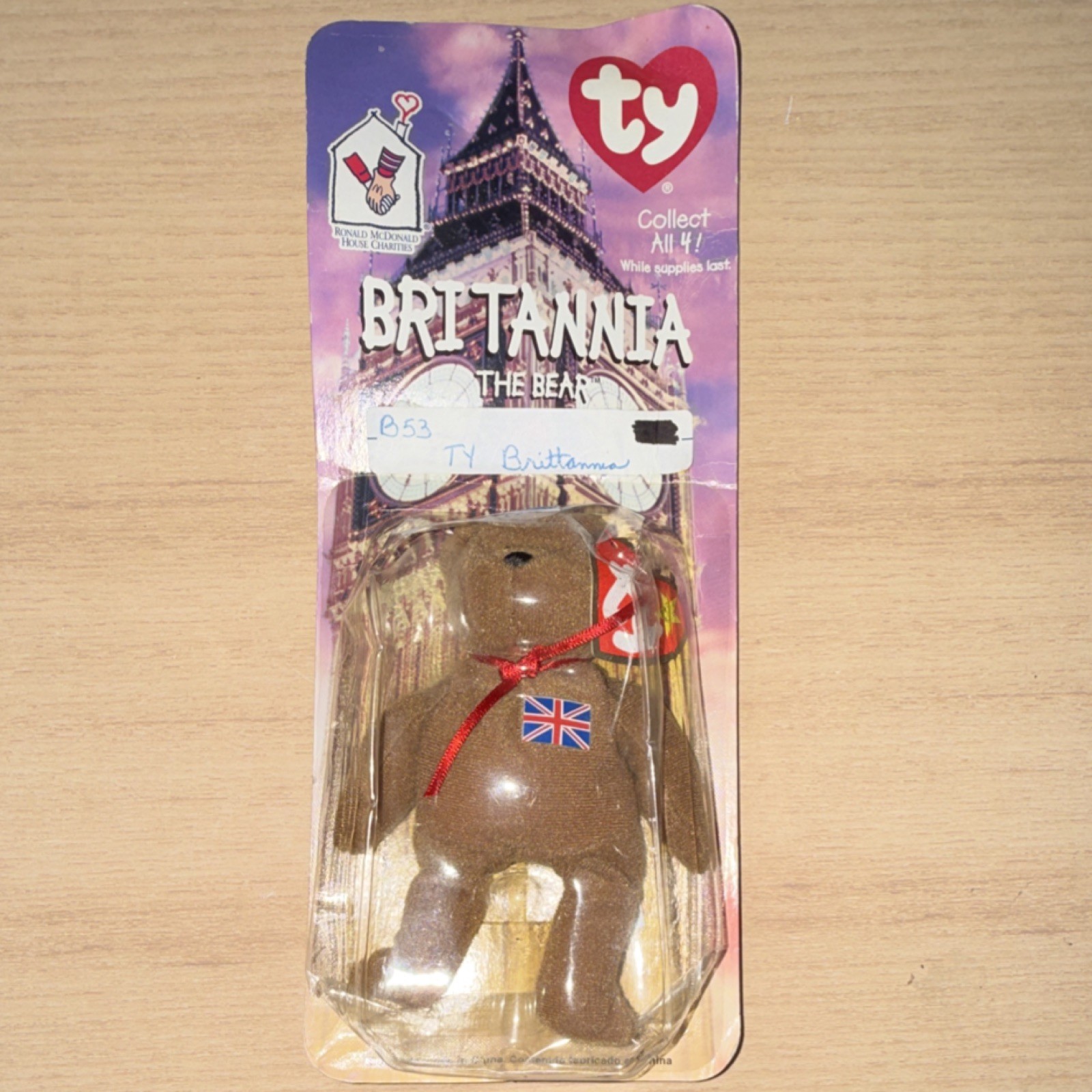 Ty Teenie Beanies Britannia, Maple, Glory Bears Beanie Babies 1999 New