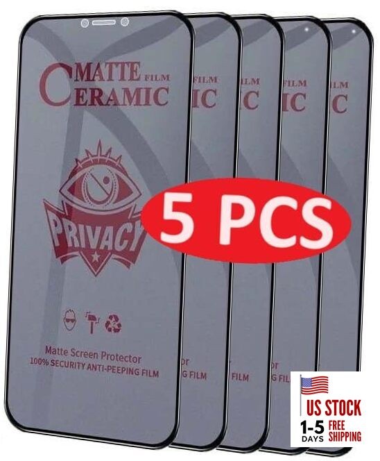 MATTE PRIVACY [5 Pack] Ceramic Screen Protectors for Samsung Galaxy M35, A35, 