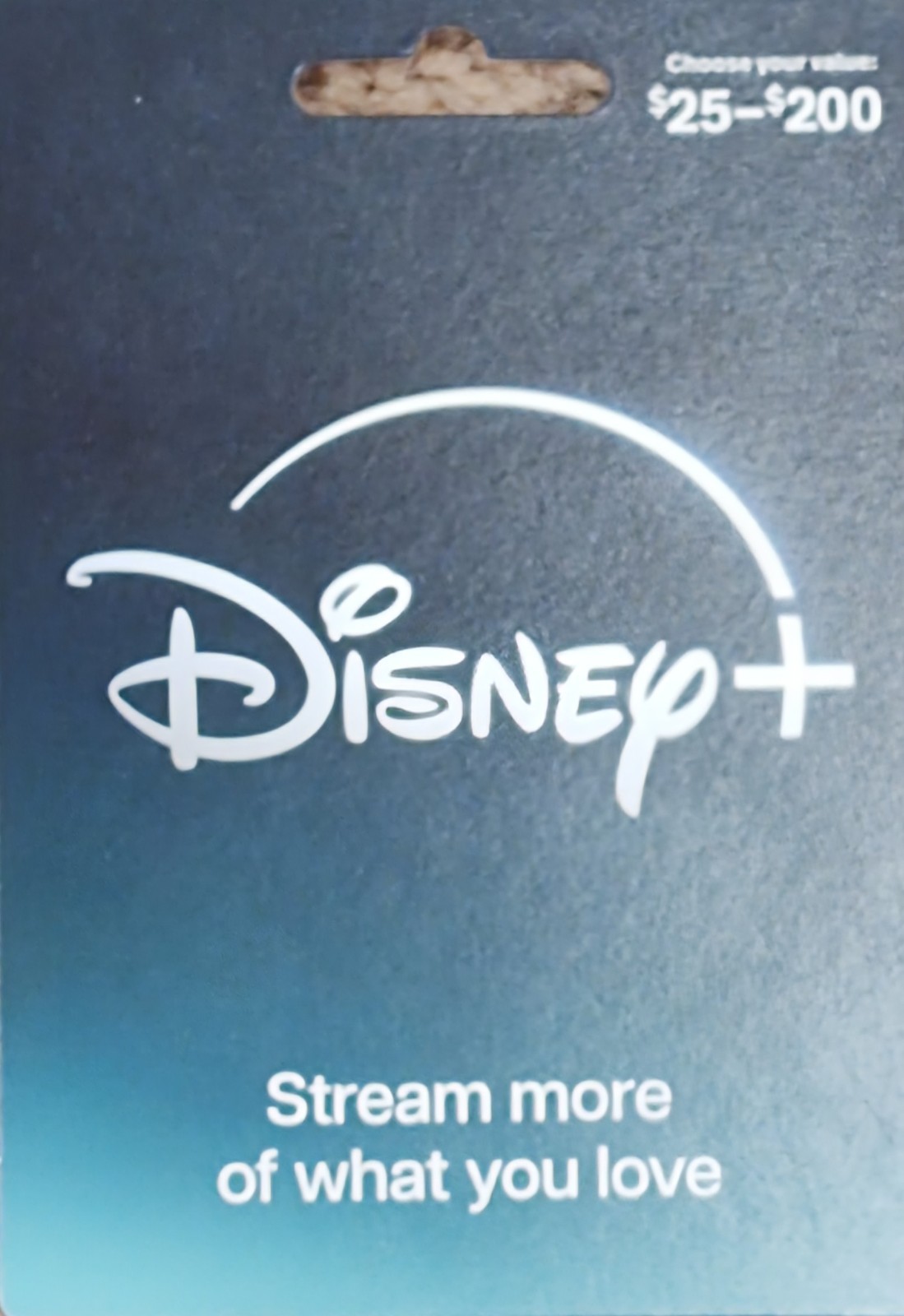 Disney plus gift card $200.00