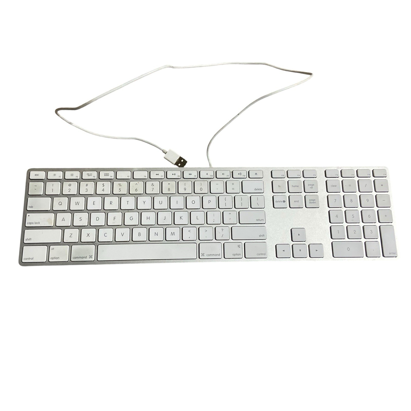 Genuine Apple A1243 Wired USB Keyboard for iMac Mac Mini Mac Pro w/Keypad Slim