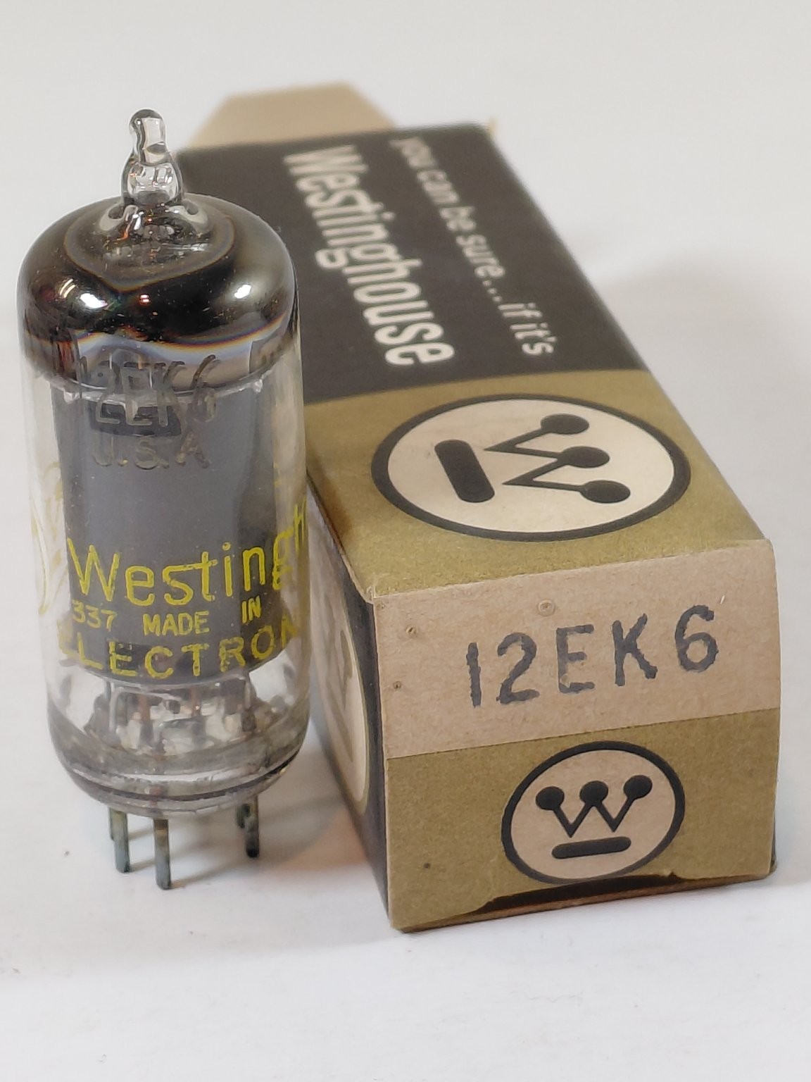 Westinghouse 12EK6 Electronic Tube Vintage Radio Amplifier NOS