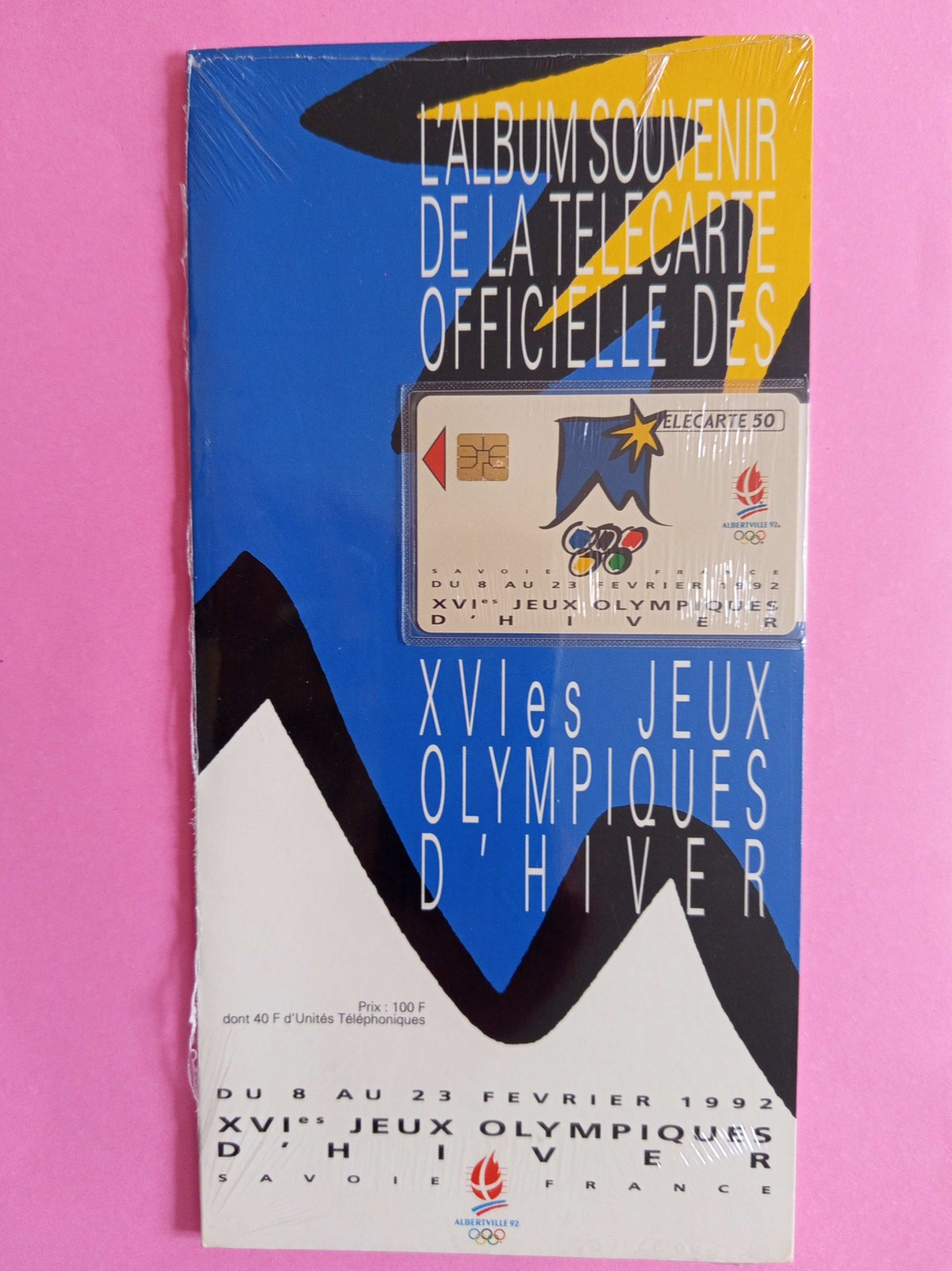 insert NEW remote card 50u ALBERTVILLE 1992 OLYMPICS WINTER J.O.