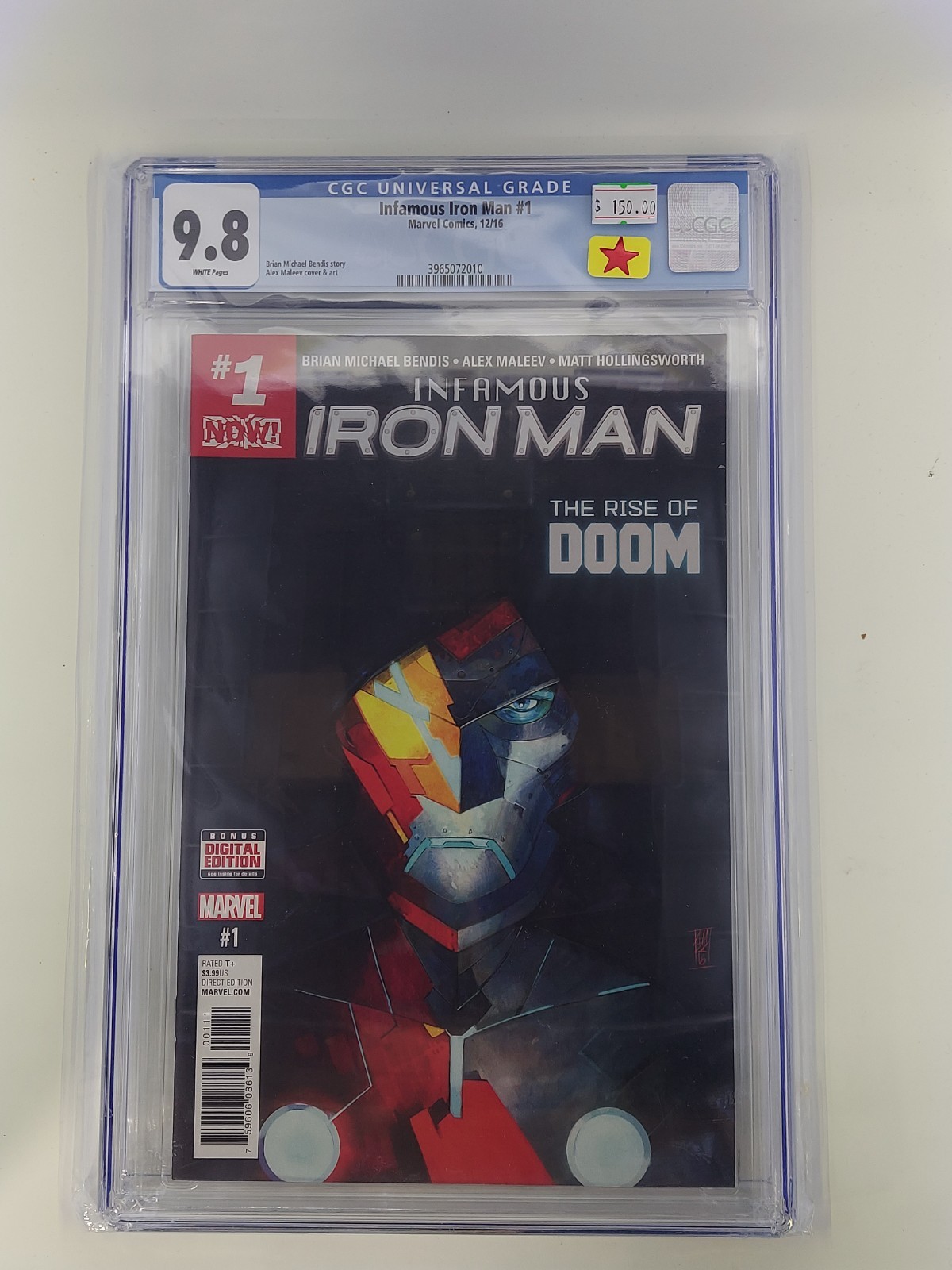 Infamous Iron Man #1 ~ CGC 9.8