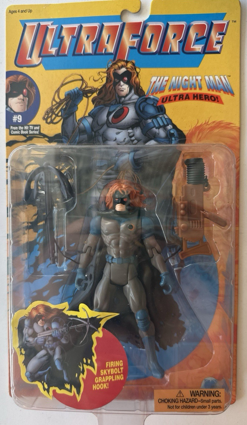 Ultraforce The Night Man Ultra Hero Action Figure #9 Galoob (47H)