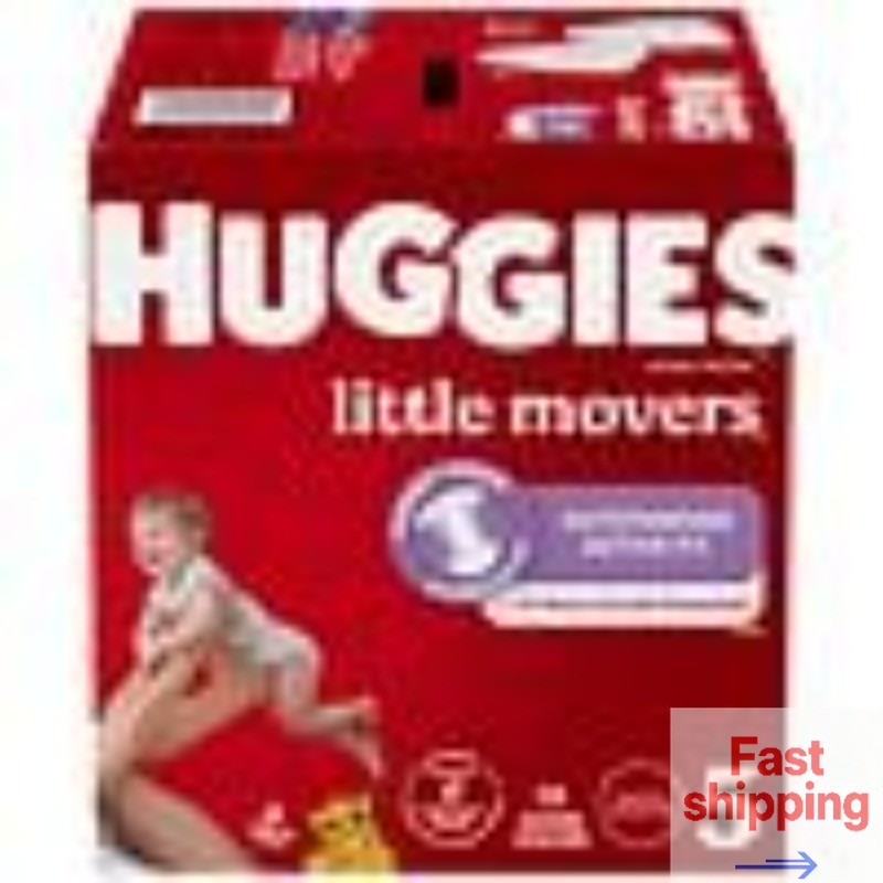 Huggies Little Movers Baby Diapers Unscented, Size 5 (27+ lbs), 58.0 ea