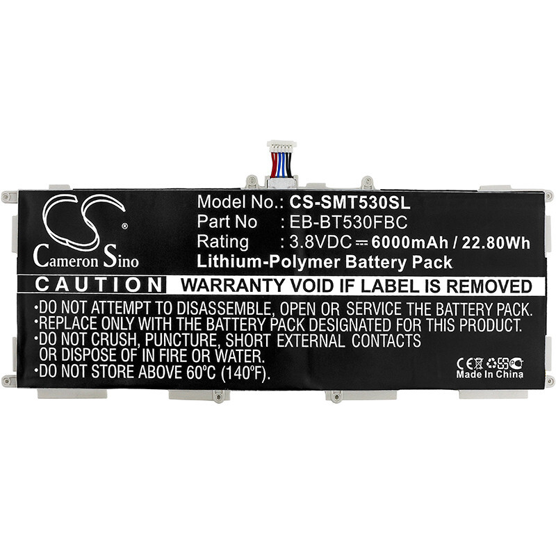 Battery 6000mAh Type EB-BT530FBC for Samsung Galaxy Tab4 10.1, SM-T530 SM-T537