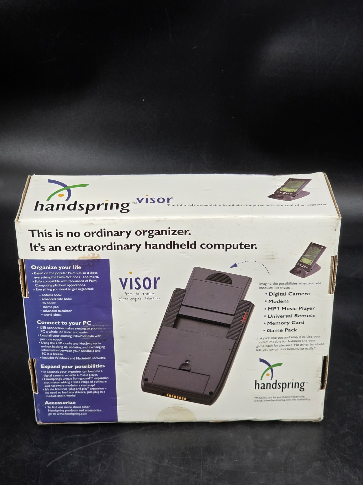 Handspring Visor 1000E Graphite - New Open Box 60-0001-00 C