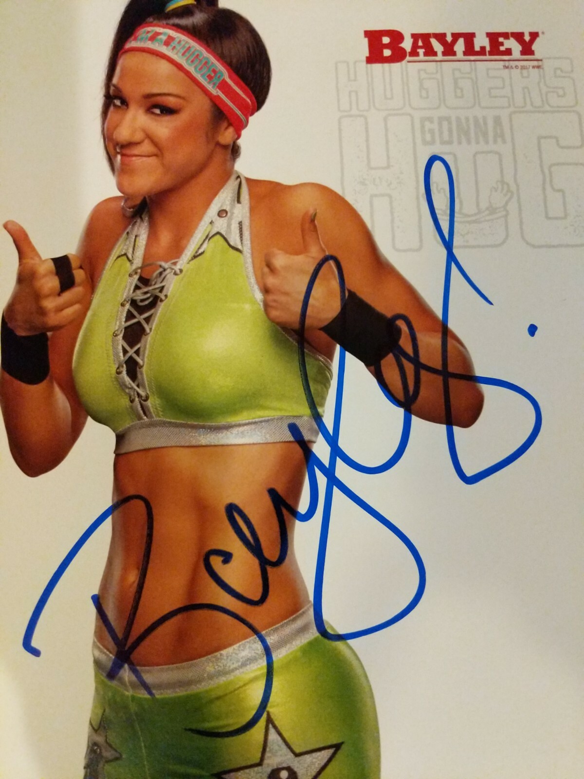 Bayley Signed STUDIO SHOT RP 8X10 Photo WWE NXT