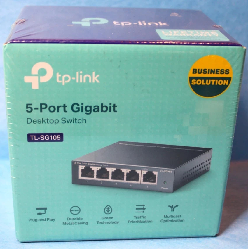 NEW TP-Link TL-SG105 5-Port Gigabit Ethernet 5x 10/100/1000Mbps Desktop Switch