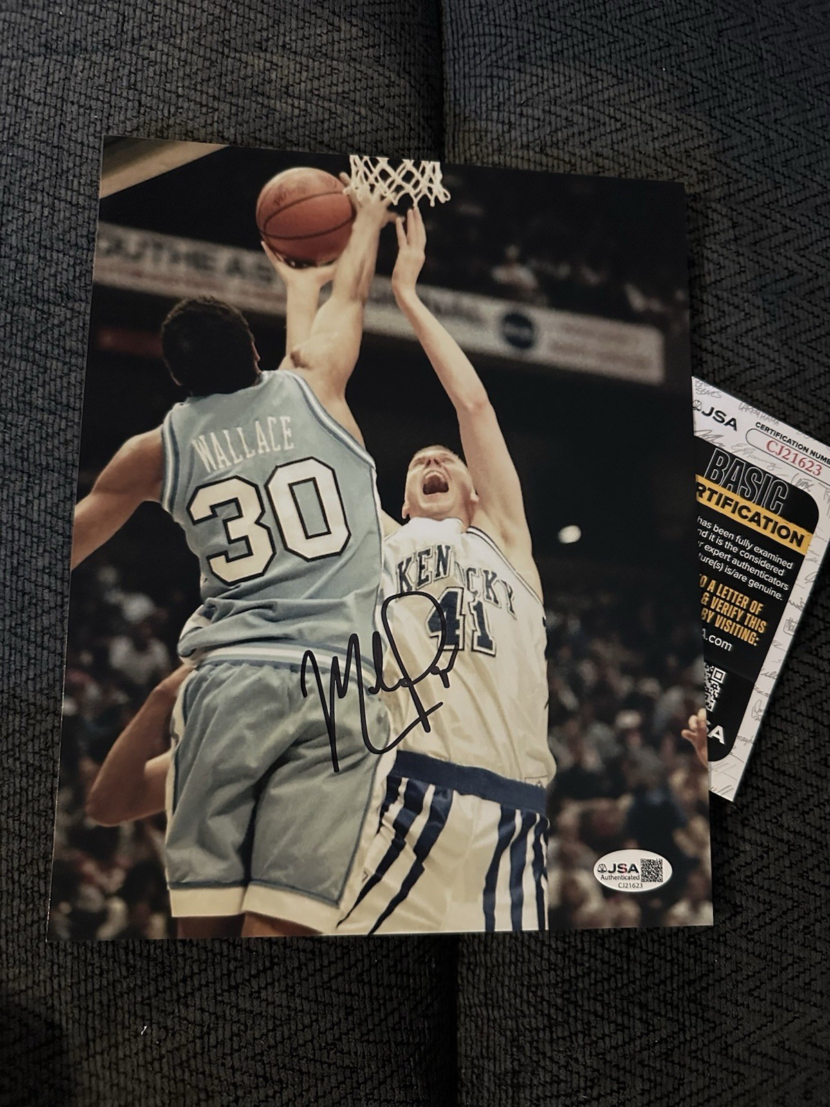 Mark Pope Signed 8 X 10 Photo Autographed JSA Authentication COA Kentucky