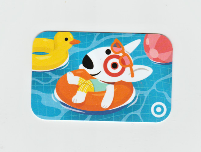 Collectible 2024 Target Gift Card  - Target Puppy in Pool  - No Cash Value