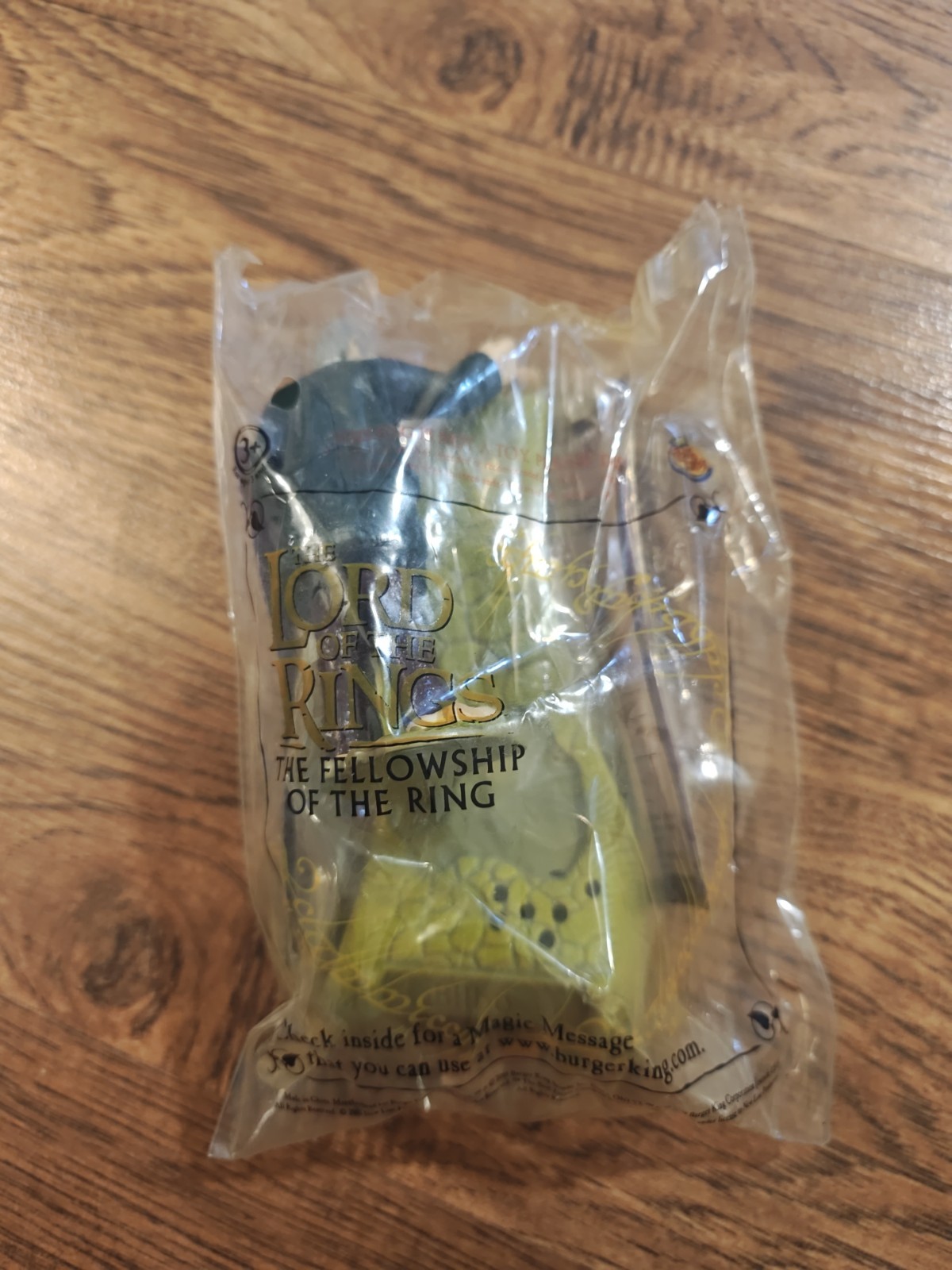 NEW 2001 Sealed Burger King Lord Of The Rings Meal Toy Bilbo Baggins