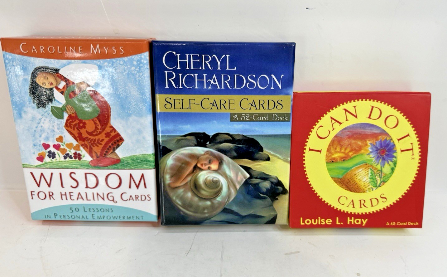 Lot of 3 Card Deck Cards Self Help-Healing Cards-I Can do it MYSS/RICHARDSON/HAY