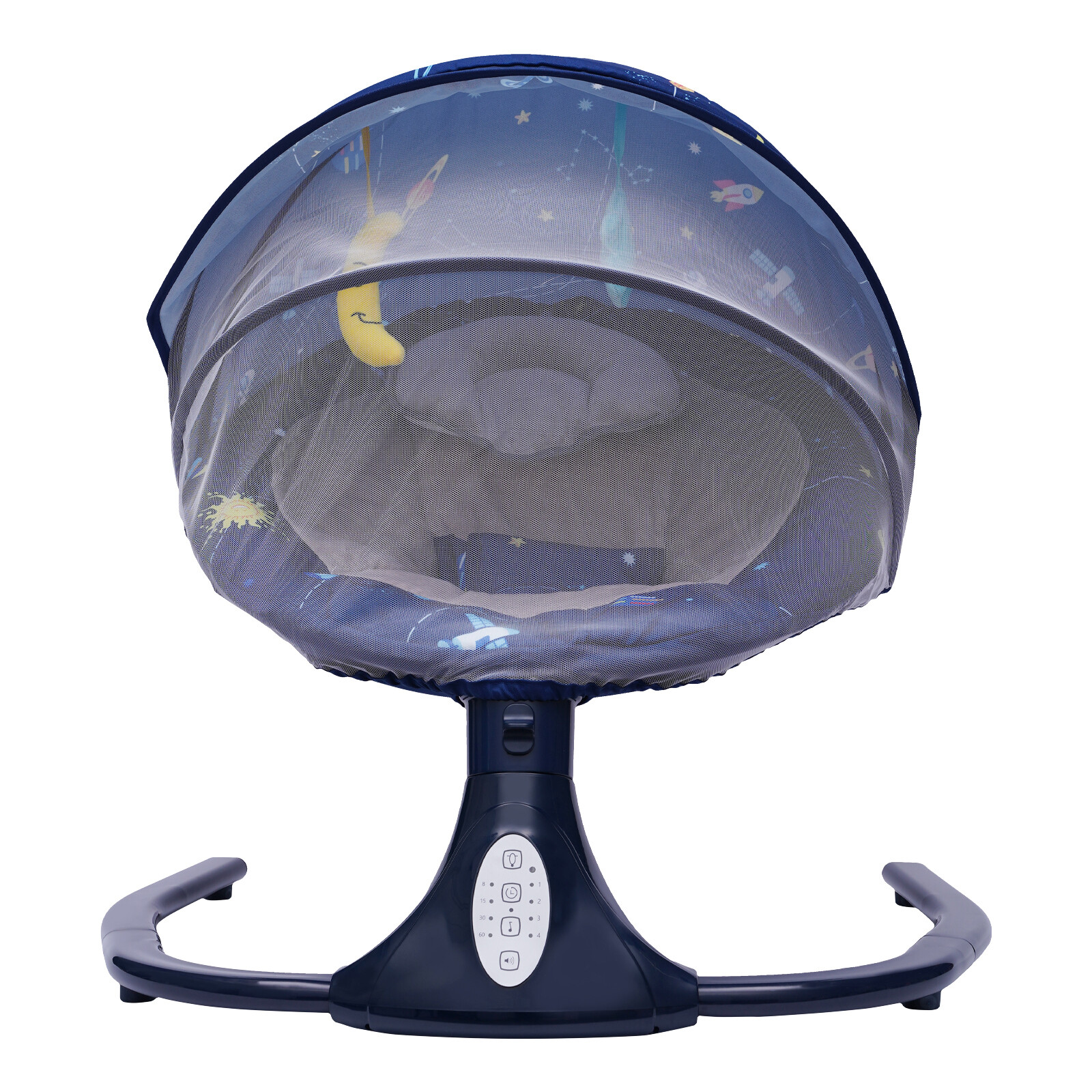 Baby Swing for Infants Electric Cradling Bouncer with 4 Swing Amplitudes Blue