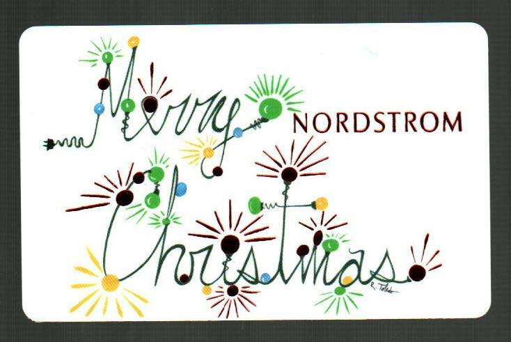 NORDSTROM Merry Christmas ( 2012 ) Gift Card ( $0 )