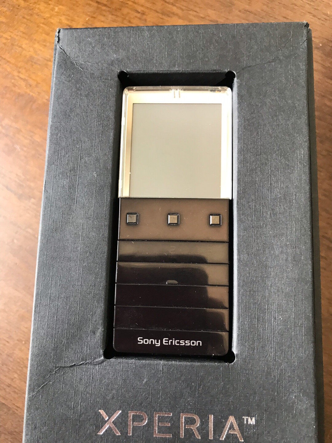 RARE Vintage Sony Ericsson Xperia X5 Pureness Transparent Screen Phone AS-IS