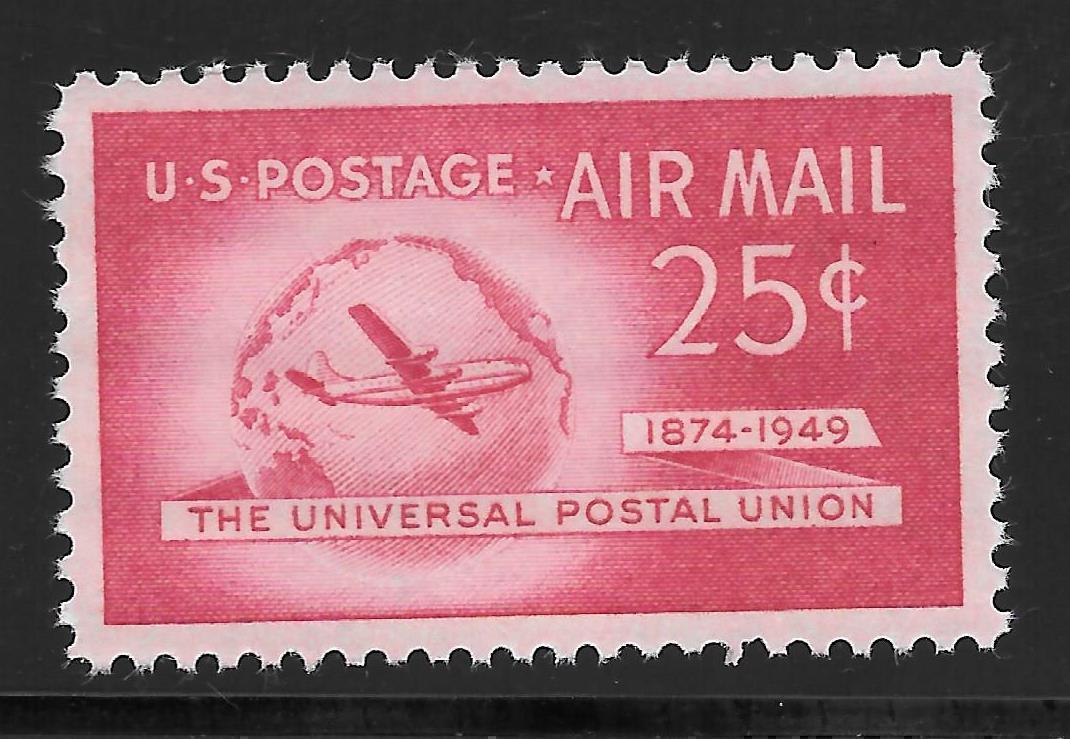 C44 ( 25c Air Mail ) - GEM CENTER w BIG MARGINS - MNH !!